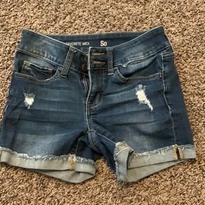 SO Favorite MIDI Jean shorts